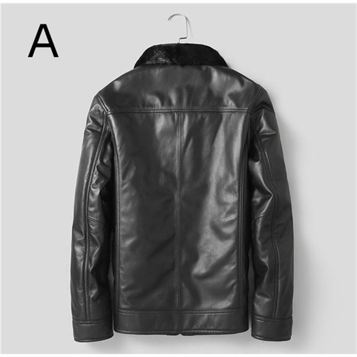 バルマン❁金ボタン レザージャケット 黒 9号 ラムレザー 羊革 シープスキン 新品SALE ラム革 シープスキン コート メンズ 男性 通勤 ビジネス