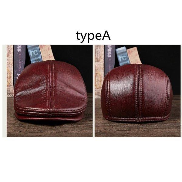 SALE 牛革 ハンチング メンズ リアルレザー 帽子 レディース ユニ