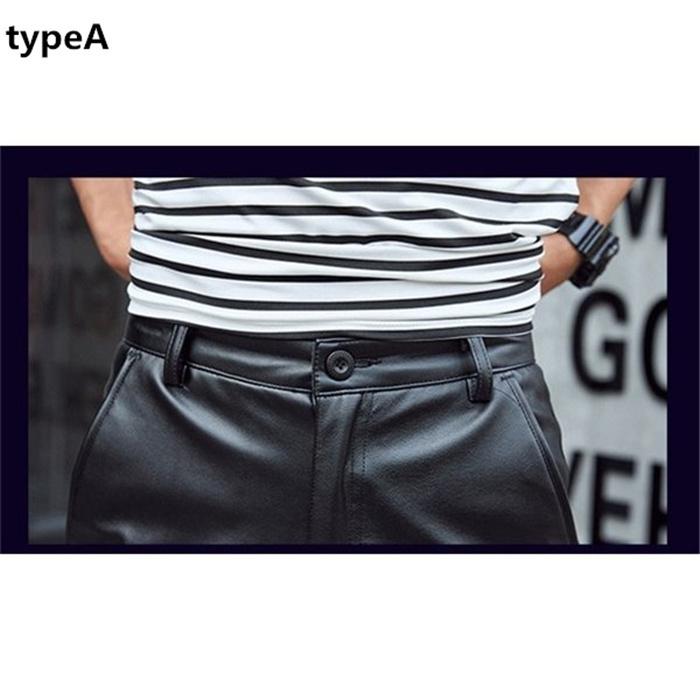 SALE フェイクレザーパンツ 革パンツ メンズ 皮パン スキニー 美脚