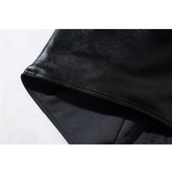 裏ボア 革ベスト メンズ レザーベスト ジレ ビジネス用 皮ジレー 紳士