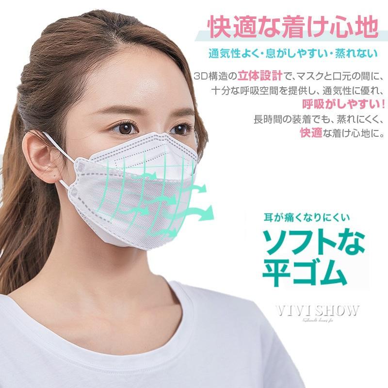 マスク 不織布 カラー kf94マスク 韓国 マスク 血色マスク 50枚入り 柳葉型 韓国マスク 4層構造 3D立体構造 口紅がつかない ウイルス対策 送料無料 セール |  | 11