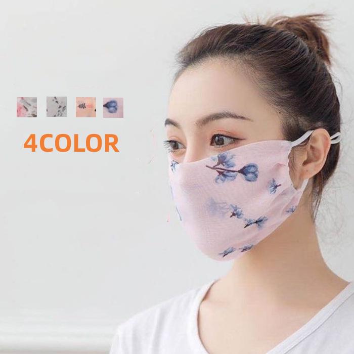 ハンドメイドインナーマスク子供用3枚ストライプ柄 紫 水色 接触冷感