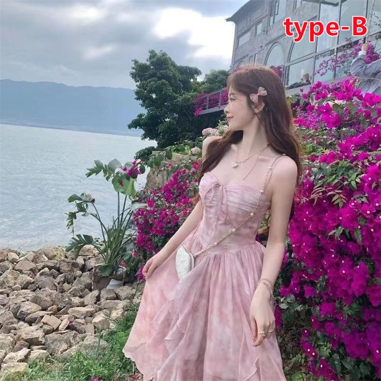 ロング SNS 人気 花柄 アシンメトリー デザイン ボヘミアン風
