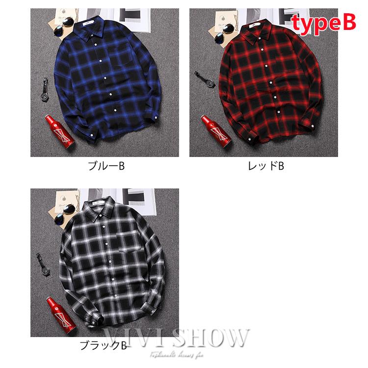 ネルシャツ メンズシャツ 長袖シャツ カジュアルシャツ メンズ 開襟