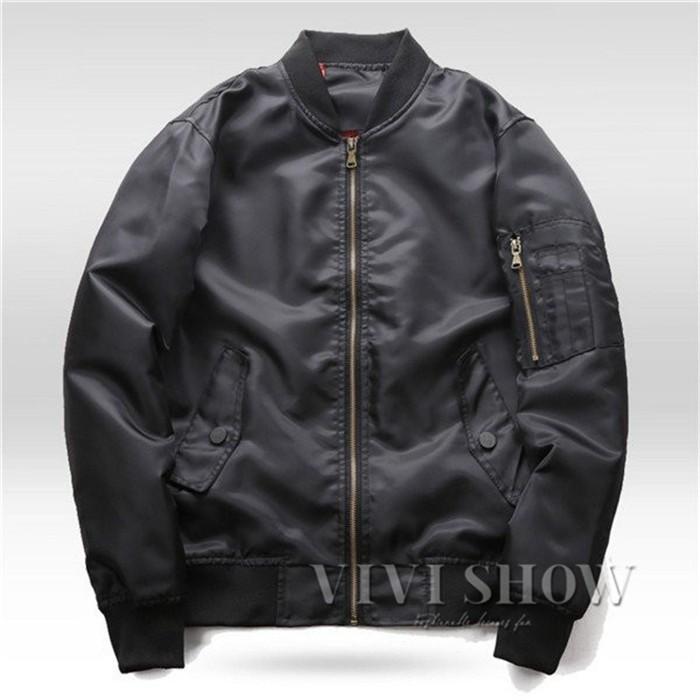 ミリタリージャケット メンズ MA-1 MA1 無地 お兄系 B系 フライト