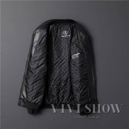 ライダースジャケット レザージャケット メンズ 中綿入り 革ジャン 