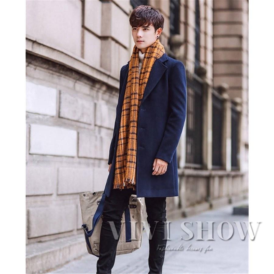 チェスターコート メンズ 冬 ロング 無地 ビジネス アウター 大きい