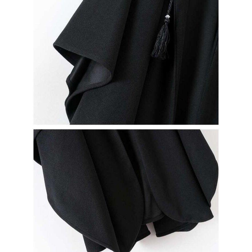 ジェイドット　マントコート　ポンチョ KOEISTORE（コウエイストア） ケープコート レディース 秋 冬 秋冬 黒