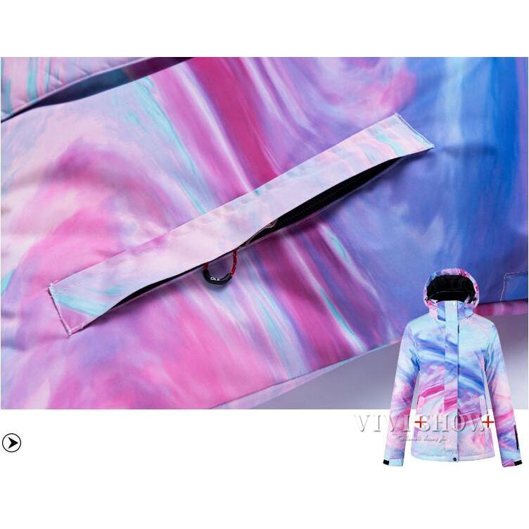 レディース スノーボードウェア スキーウェア 上下セット ジャケット