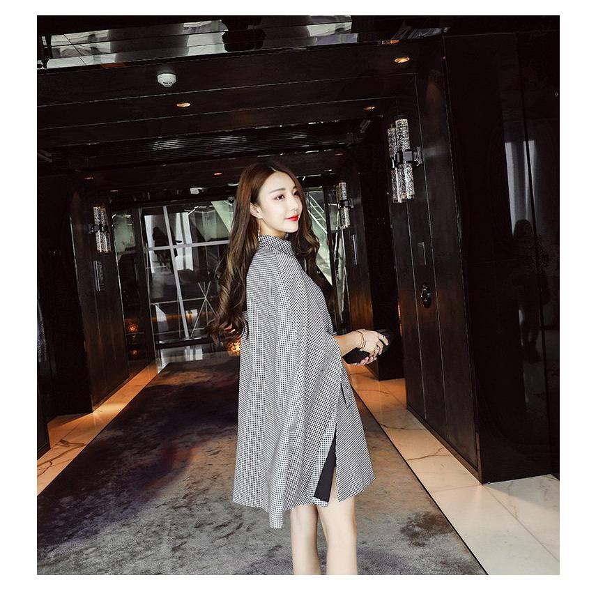 レディース ワンピース チェスターコート マント風 ポンチョ風 ひざ丈