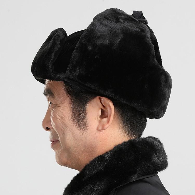 ロシア帽 フライトキャップ メンズ 裏起毛 厚手 防寒 パイロット