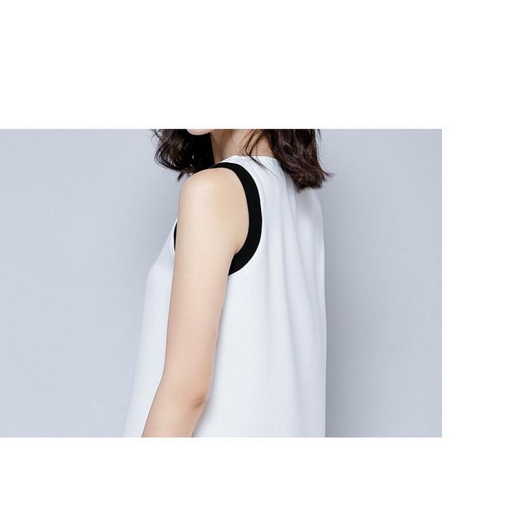 シフォンブラウス レディース タンクトップ シンプル ノースリーブ
