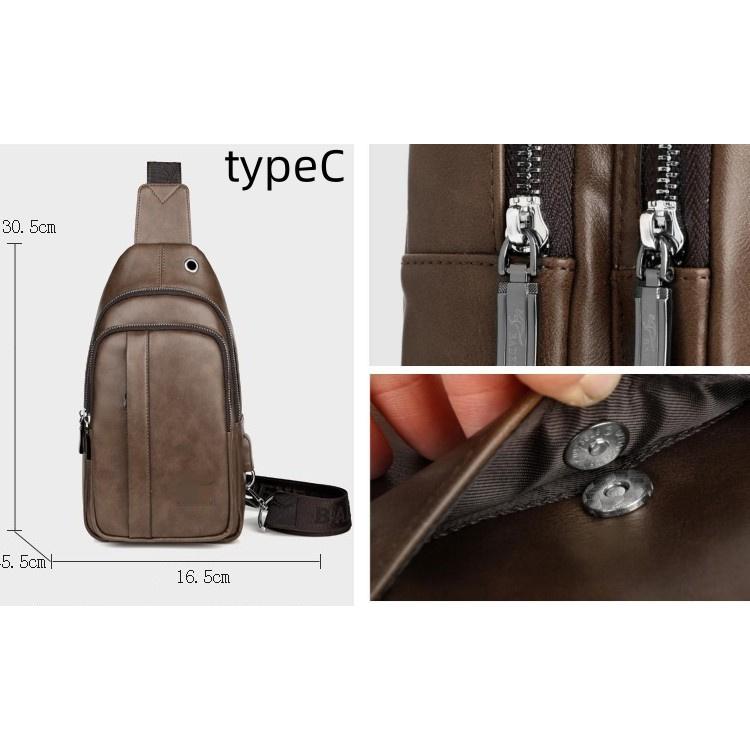 父の日 ボディバッグ メンズバッグ 斜め掛け レザー 防水 収納便利