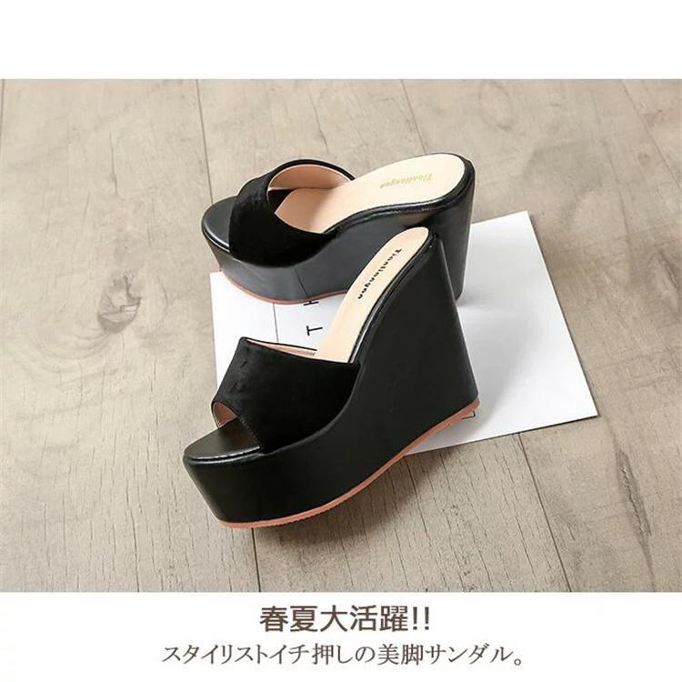 新色追加！ ウェッジソール ミュール サンダル レディース 歩きやすい