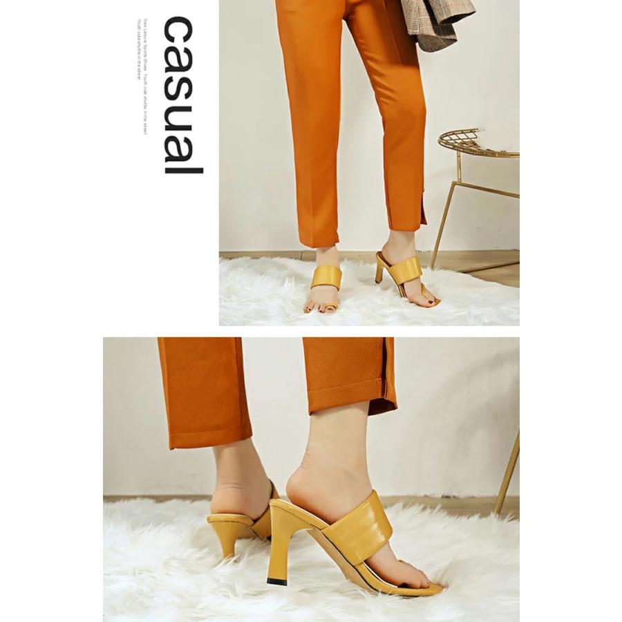 サンダルレディース ミュール 疲れない 歩きやすい 走れる 3color 7cm