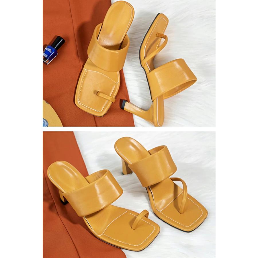 サンダルレディース ミュール 疲れない 歩きやすい 走れる 3color 7cm
