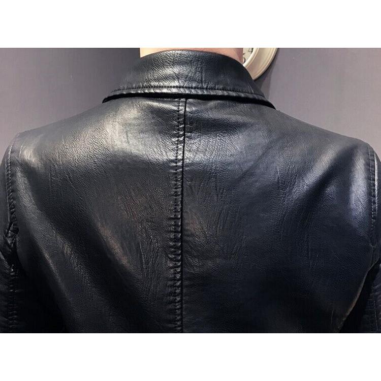 ライダースジャケット メンズ シングル 革ジャン PU レザー ライダースジャケット メンズ シングル 革ジャン PU レザー