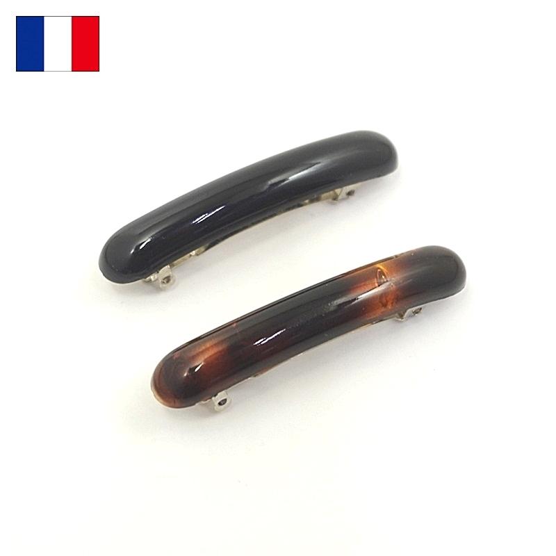 訳あり フランス製 バレッタ 甲丸 小 ６cm ２個セット シンプル 髪留め 5cm金具 ベーシック 定番 ヘアアクセサリー 黒 べっこう色 ヘアクリップ 髪どめ 221 Viviva Beauty And Accessory 通販 Yahoo ショッピング