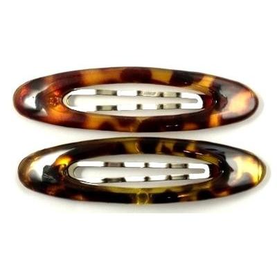 ブラックのみ】パッチンピン オーバル L プラカバー付 2個セット