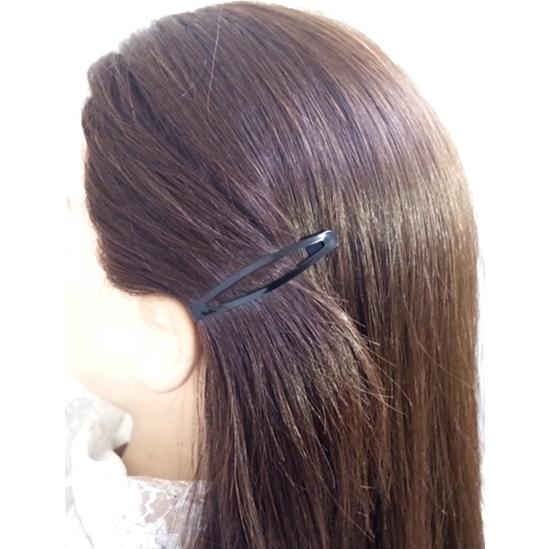黒4個セット 】ヘアピン トップピン スナップピン パッチンピン