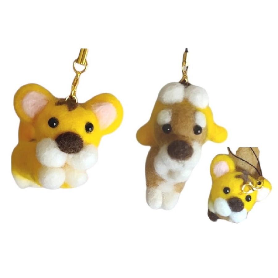 完成品 1点もの ハンドメイド 日本製 羊毛フェルト 犬 柴犬 トラ 寅年 干支 被り物 ストラップ キーホルダー プレゼント Y1 184 Viviva Beauty And Accessory 通販 Yahoo ショッピング