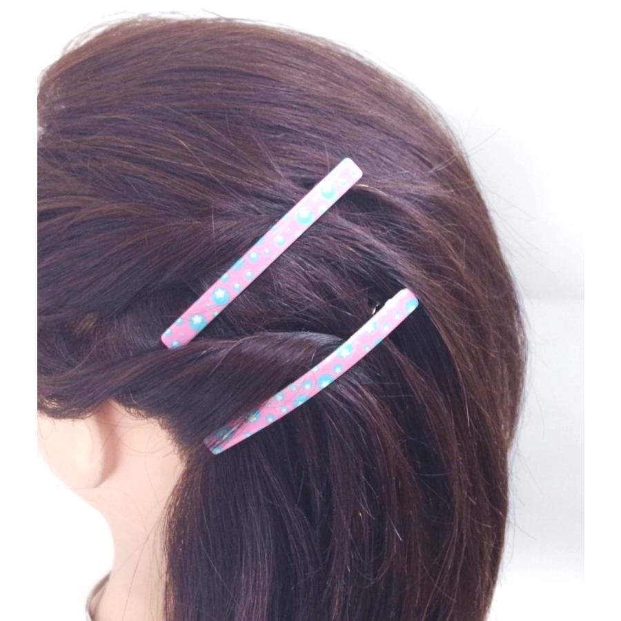 スリム バレッタ２個セット ミディアムロング カラフル ポップ デザイン フラット金具 ヘアクリップ 髪どめ ハーフアップ 前髪 サイド 髪飾り Y4073 Viviva Beauty And Accessory 通販 Yahoo ショッピング
