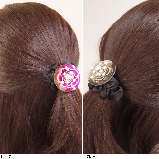シュシュ クリスタル ラインストーン ラウンド フラワー ポニーテール ヘアアレンジ ヘアアクセサリー サテン ヘアゴム Y4360 Viviva Beauty And Accessory 通販 Yahoo ショッピング
