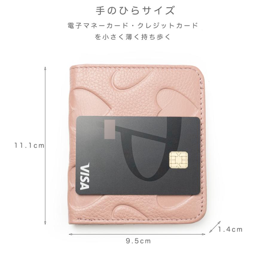 財布 ミニ コンパクト ２つおり キャッシュレス向け　カードをメインのコンパクト財布   かわいい  mini｜vivostyle｜08