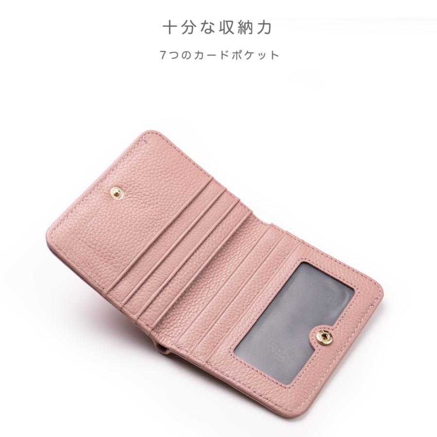 財布 ミニ コンパクト ２つおり キャッシュレス向け　カードをメインのコンパクト財布   かわいい  mini｜vivostyle｜11