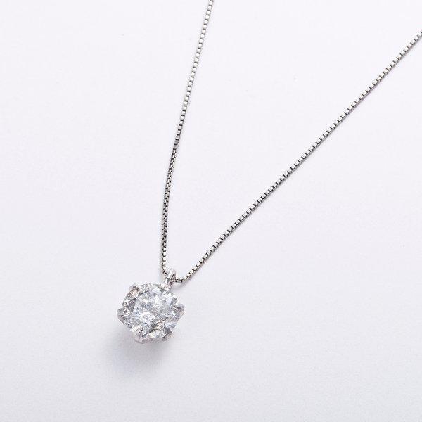 プラチナPT999 0.5ctダイヤモンドペンダント/ネックレス (鑑別書付き) 送料無料 まとめ買い ポイント消化 ファッションの画像