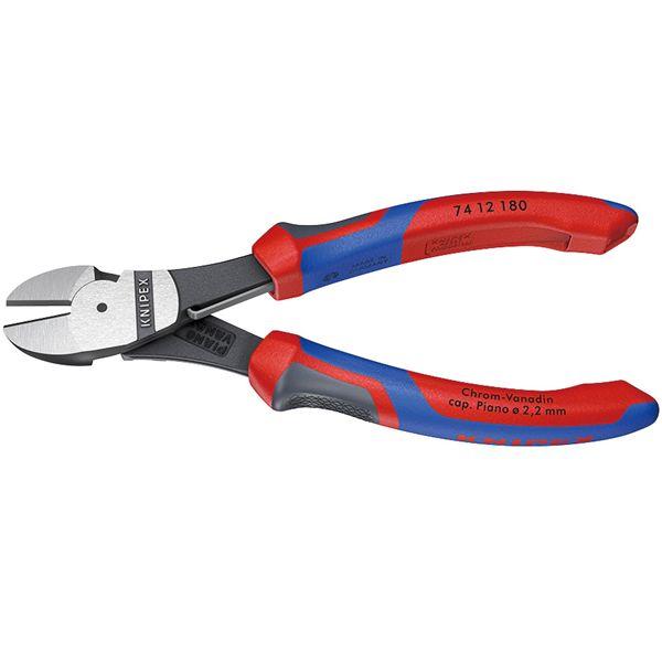 KNIPEX クニペックス 7412-180 バネ付 強力型 斜ニッパー SB 工具 ツール DIY 作業工具 道具 ニッパー まとめ買い 爆買 ポイント消化 スポーツ用品_1