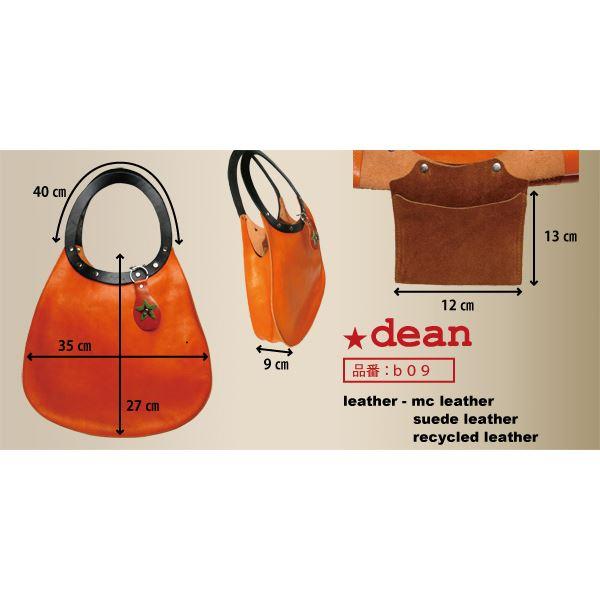 dean(ディーン) machine stitch tear-drop ショルダーバッグ ターコイズ 送料無料 まとめ買い ポイント消化 ファッション_3