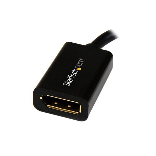 (まとめ) StarTech MiniDisplayPort-DisplayPort変換ケーブルアダプタ 15cm オス/メス MDP2DPMF6IN まとめ買い ポイント消化 PC周辺機器_1