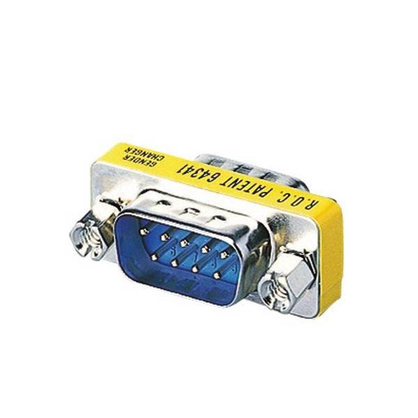 (まとめ) エレコム 超小型アダプタD-Sub9pinオス AD-D9MM 1個 〔×10セット〕 まとめ買い ポイント消化 PC周辺機器_1