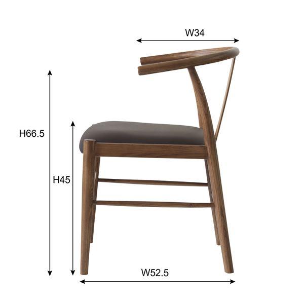 ダイニングチェア パーソナルチェア 幅55cm 木製 アッシュ 合皮 レントチェア リビング 在宅ワーク 店舗 インテリア家具 業務用 まとめ買い 爆 ポイント消化_5