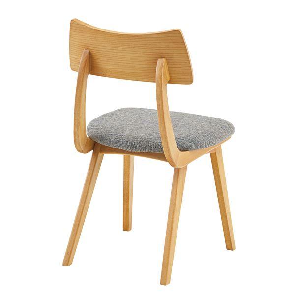 ダイニングチェア パーソナルチェア 幅45cm ナチュラル 2脚セット 木製 リビング 在宅ワーク 店舗 インテリア家具 業務用 まとめ買い 爆買 ポイント消化 日用品_2