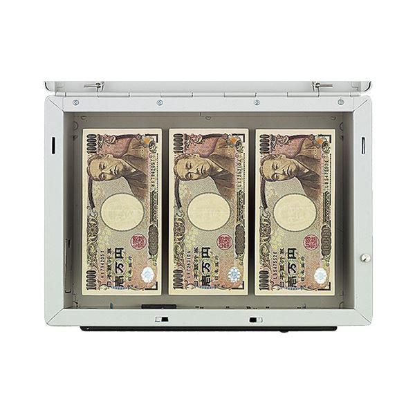 コクヨ 手提げ金庫(テンキー付)B5W313×D229×H130mm ライトグレー CB-T12M 1台 業務用 まとめ買い ポイント消化 日用品_3