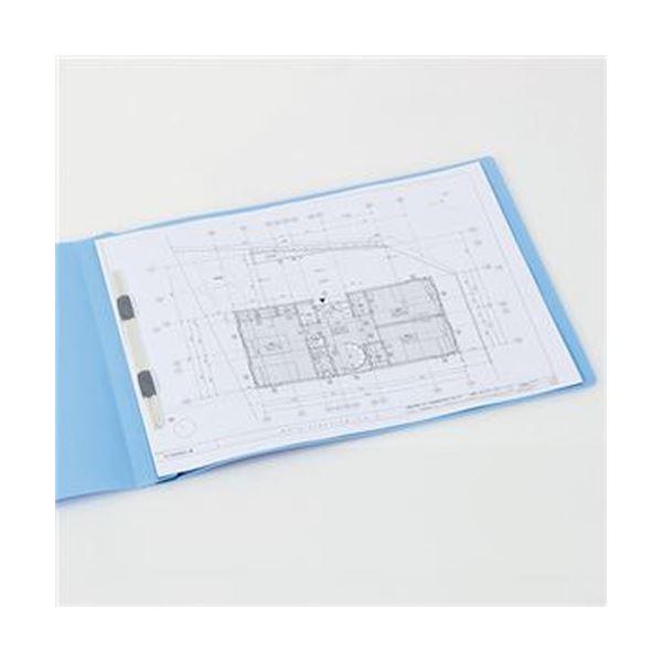 （まとめ）TANOSEE フラットファイル（再生PP）A3ヨコ 150枚収容 背幅18mm ピンク 1パック（5冊）〔×10セット〕爆買