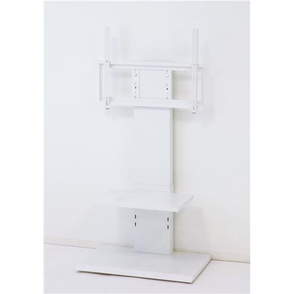 壁掛け風テレビ台 ロータイプ ホワイト 〔組立品〕爆買