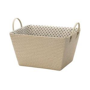 収納バスケット 収納かご 幅43×奥行33×高さ24cm PP ナチュラル タオル
