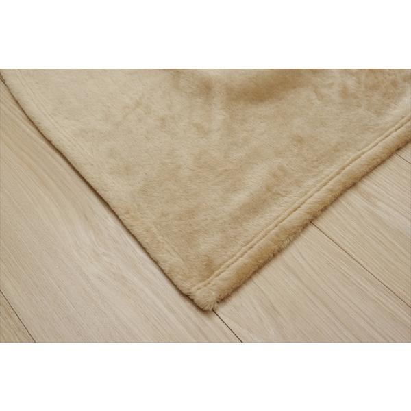 こたつ布団用 中掛け毛布 〔長方形 ブラウン 約200×280cm〕 洗える アクリル 保温力 耐久性 省エネ仕様 こたつ布団別売爆買_8