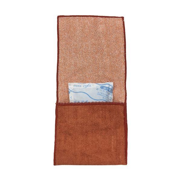 まとめ）国産ポケット付きハンカチ オレンジ 1枚 〔×50セット〕爆買