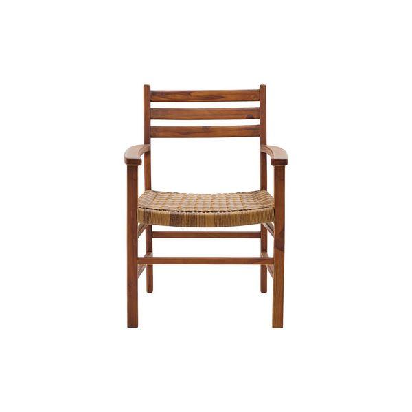 ダイニングチェア パーソナルチェア 約幅63cm ブラウン 木製 肘付き 完成品 リビング 在宅ワーク 店舗 インテリア家具 業務用 まとめ買い 爆買 ポイント消化_1