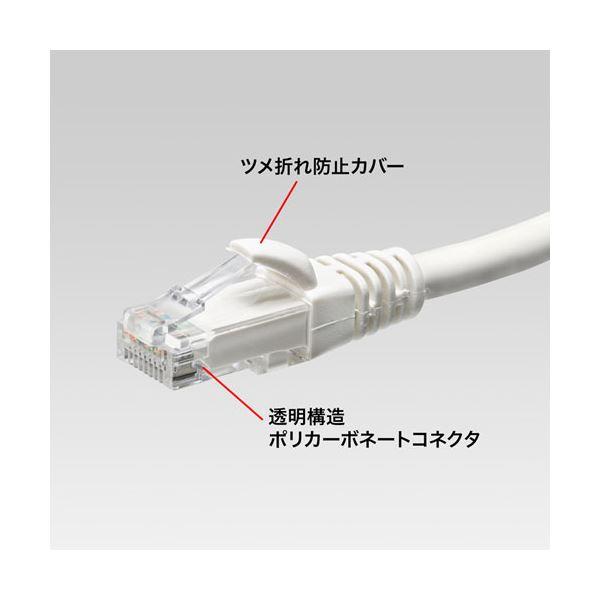 〔5個セット〕 サンワサプライ カテゴリ6Aより線LANケーブル 10m ホワイト KB-T6AY-10WX5 まとめ買い ポイント消化 PC周辺機器_3