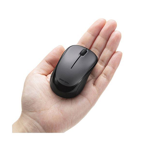 (まとめ)サンワサプライ静音ワイヤレスブルーLEDマウス ダークシルバー MA-WBS311DS 1個〔×5セット〕 まとめ買い ポイント消化 PC周辺機器_3