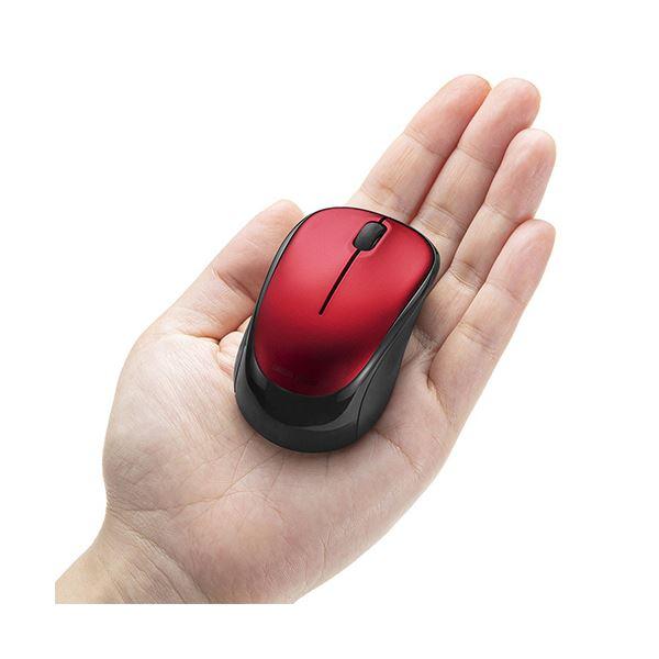 (まとめ)サンワサプライ静音ワイヤレスブルーLEDマウス レッド MA-WBS311R 1個〔×5セット〕 まとめ買い ポイント消化 PC周辺機器_3
