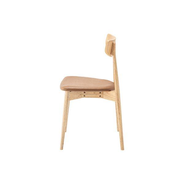 (まとめ) ダイニングチェア ナチュラル スタッキング可 完成品 〔×2セット〕 業務用 まとめ買い ポイント消化 日用品_1