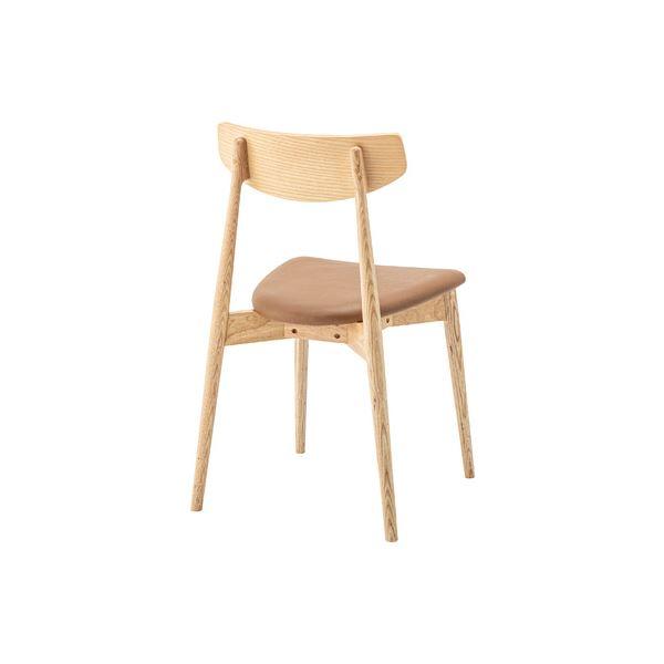(まとめ) ダイニングチェア ナチュラル スタッキング可 完成品 〔×2セット〕 業務用 まとめ買い ポイント消化 日用品_2