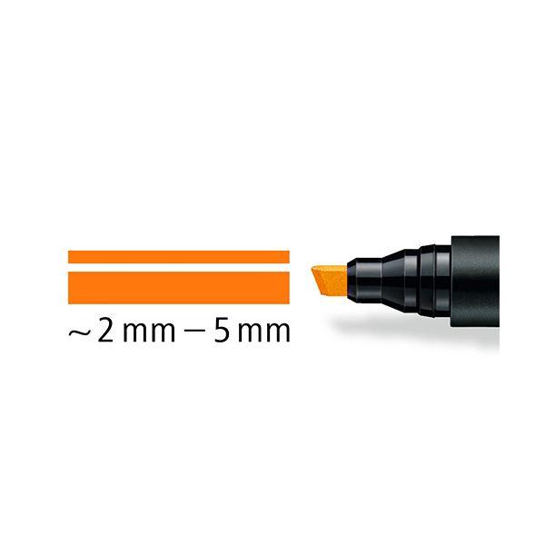 (まとめ) ステッドラー 油性マーカー ルモカラー太書き斧型 B(2.0~5.0mm) オレンジ 350-4 1セット(10本) 〔×3セット〕 業務 まとめ買い ポイント消化 日用品_1