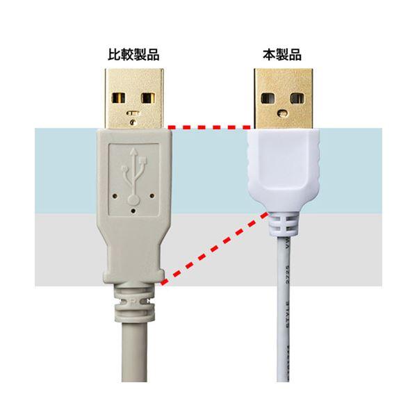 〔5個セット〕 サンワサプライ 極細USB延長ケーブル (A-Aメス延長タイプ) 2m KU-SLEN20WKX5 まとめ買い ポイント消化 PC周辺機器_3